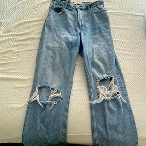 Abercrombie 90’s straight high rise